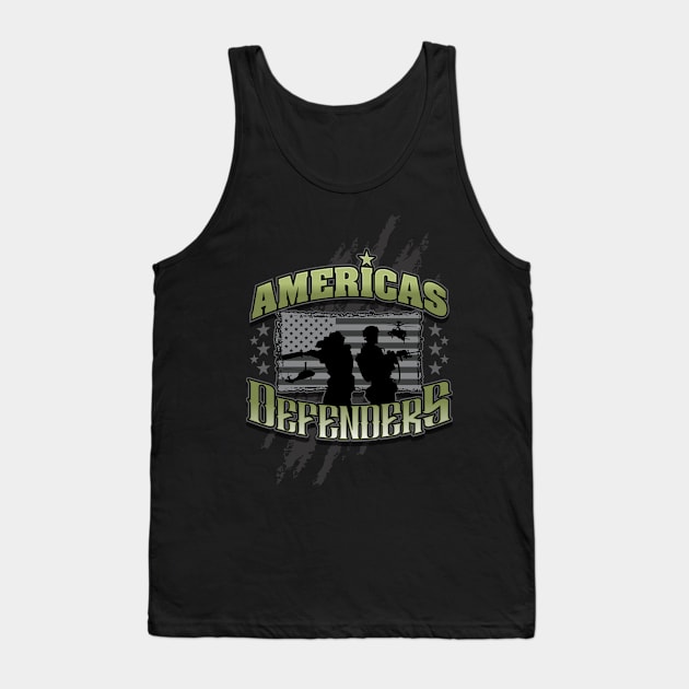 AMERICAS DEFENDERS Tank Top by razrgrfx